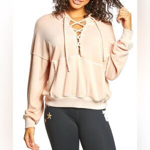 FP Movement By Free People Light Pink Believer Pullover Hoodie Sweatshirt